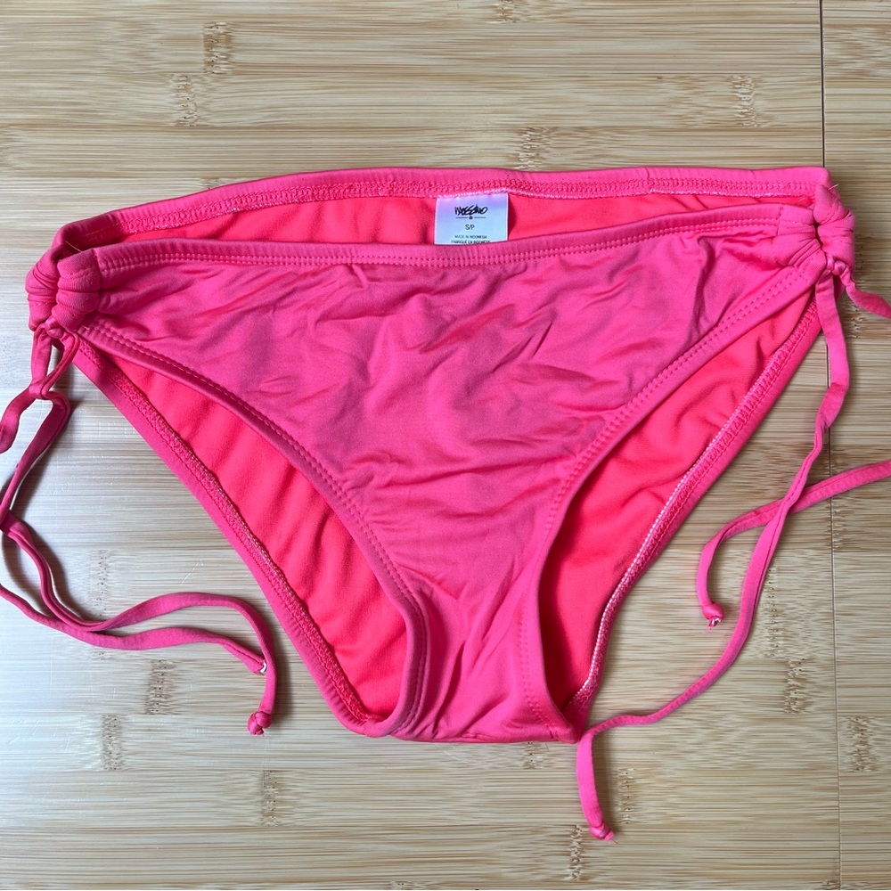Hot Pink Bikini Bottom Full Coverage - Size S
